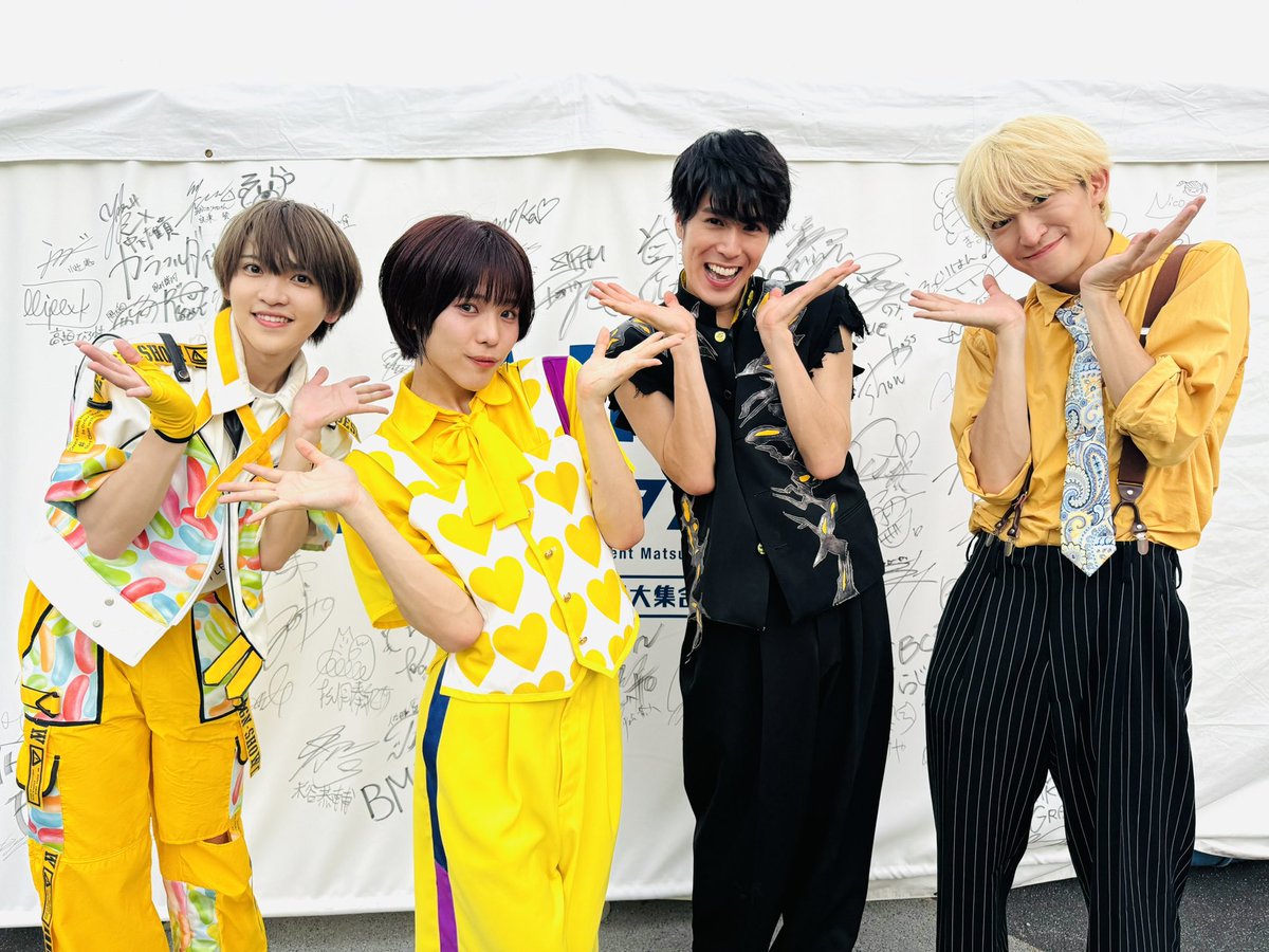 ⚡️#なごやエンタメ祭り ⚡️ テーマカラー黄色で📸💛 #BMK #佐藤匠