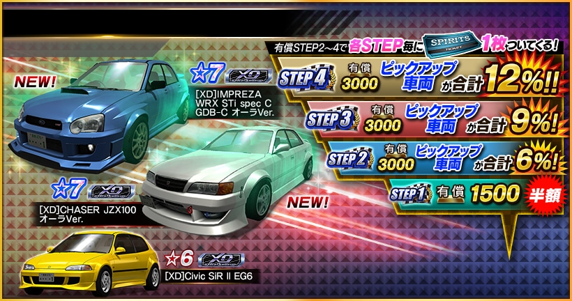 GOLDスピリッツオーダー【[XD]オーラVer.】』 開催中！ [XD]《IMPREZA