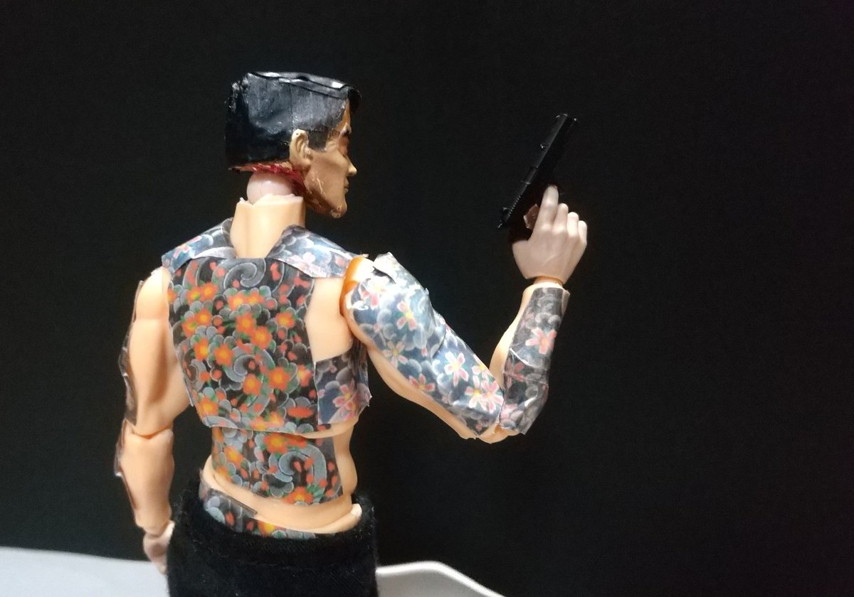 菅原文太 #山口組外伝九州侵攻作戦 #夜桜銀次 #刺青 #フィギュア #広能