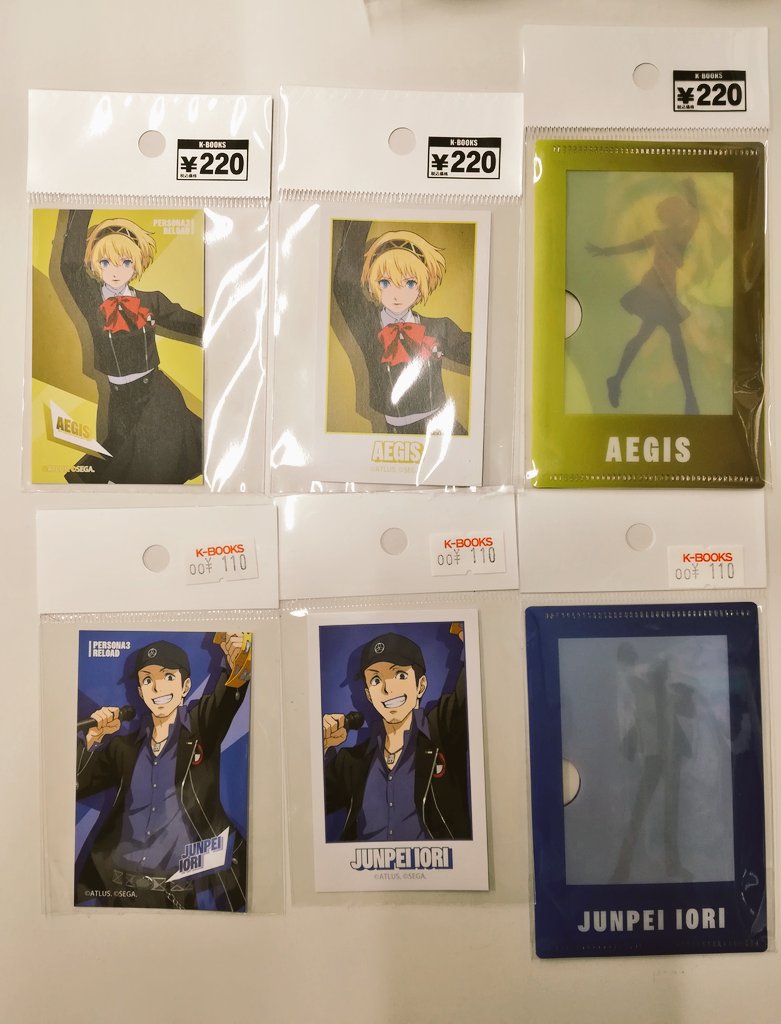 入荷情報】 ペルソナ3 ラウンドワンコラボ 缶バッジ カード アイギス