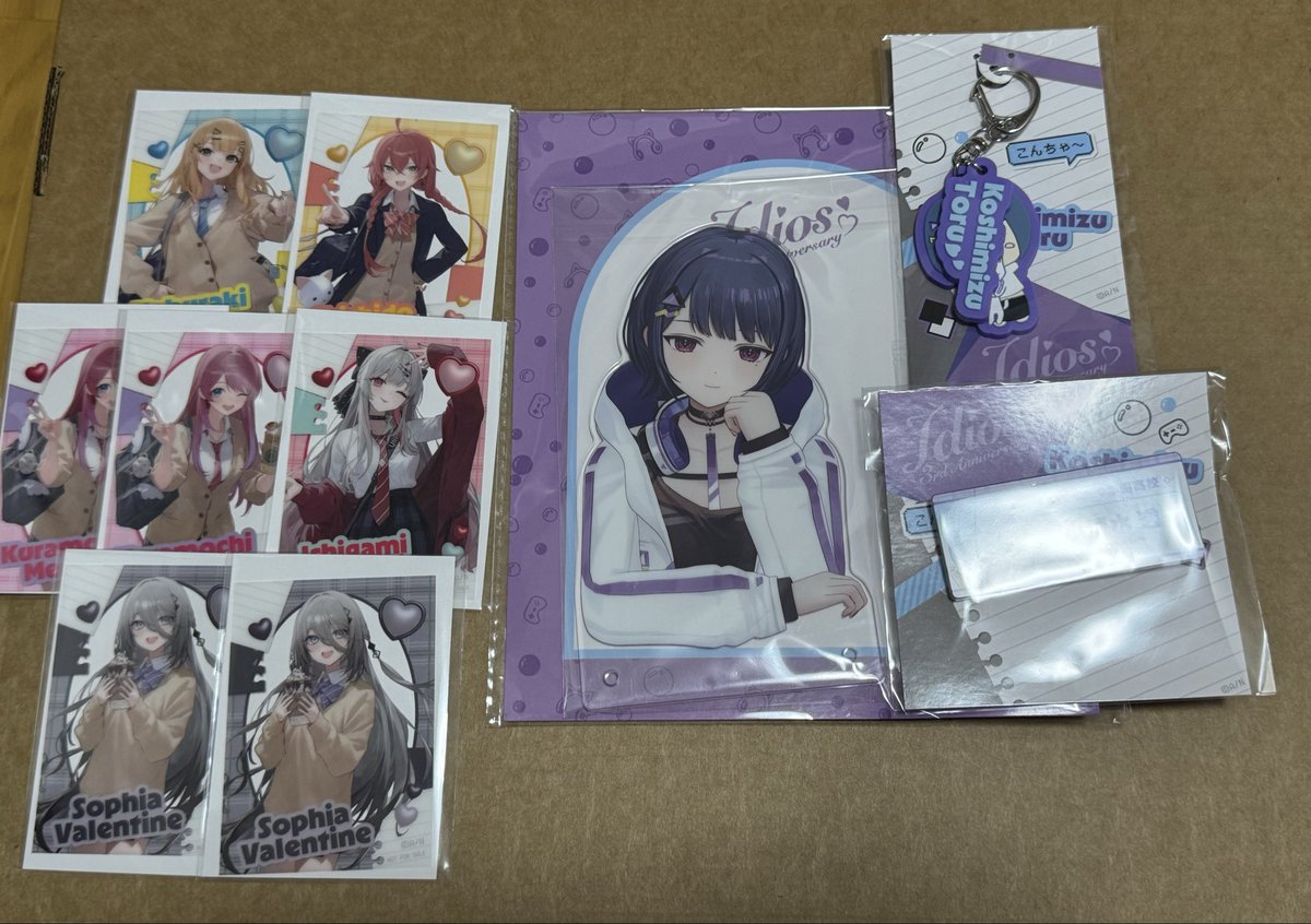 にじさんじ Idios 3rd Anniversary キャラファイングラフ Idios 3rd