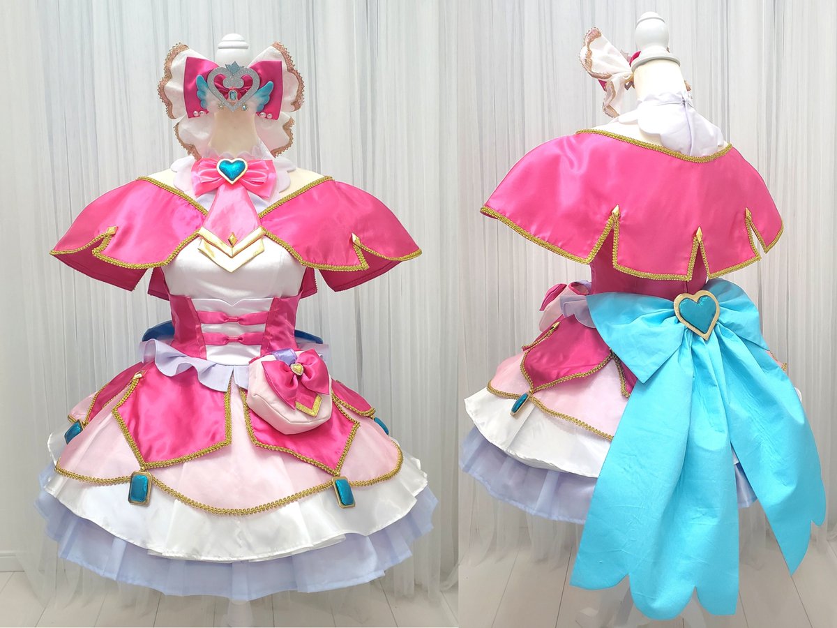 名探偵プリキュア キュアミスティック 衣装完成しました👑 ピンク