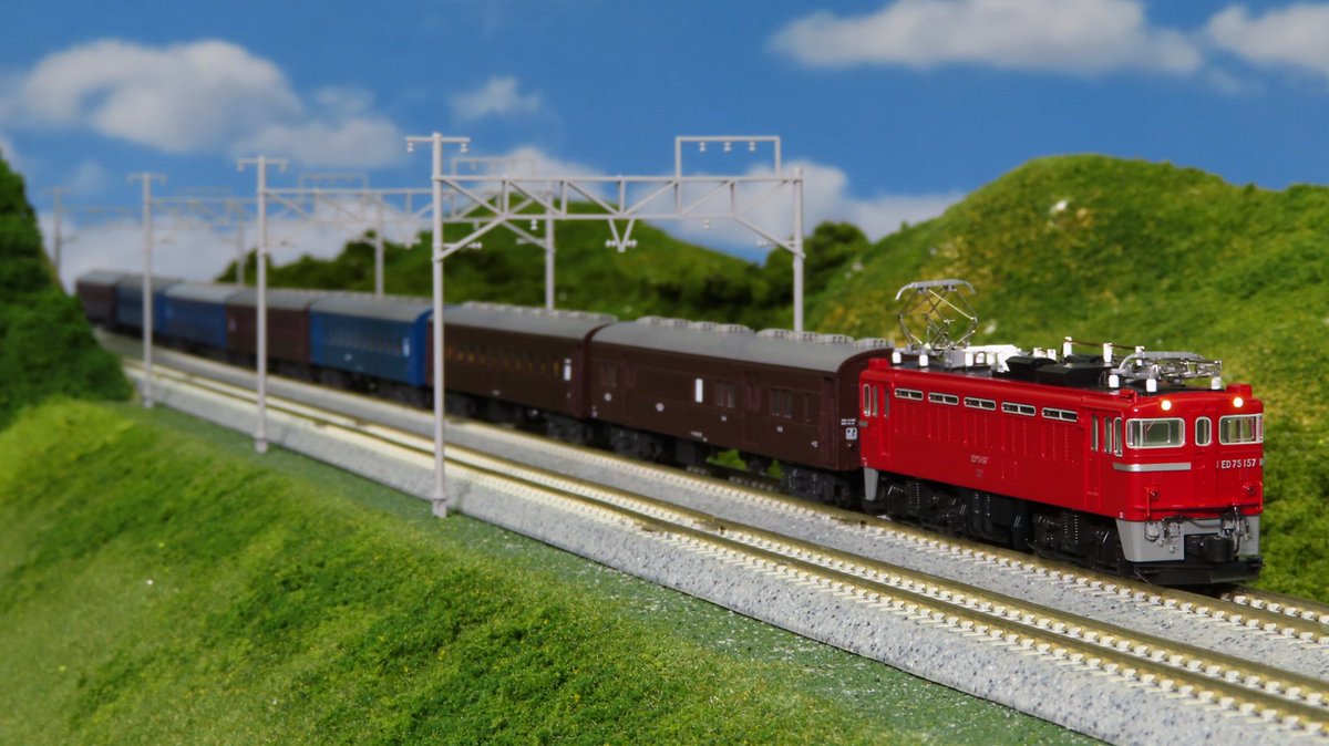 自由な組み換え】 オハ35・オハフ33と合わせてスハ43・スハフ42(茶)も