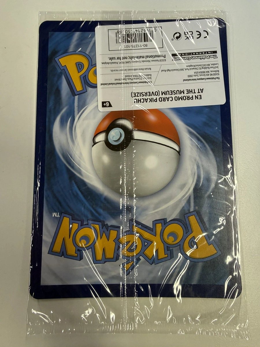 ポケモン×ロンドン自然史博物館コラボ】 ジャンボプロモカード