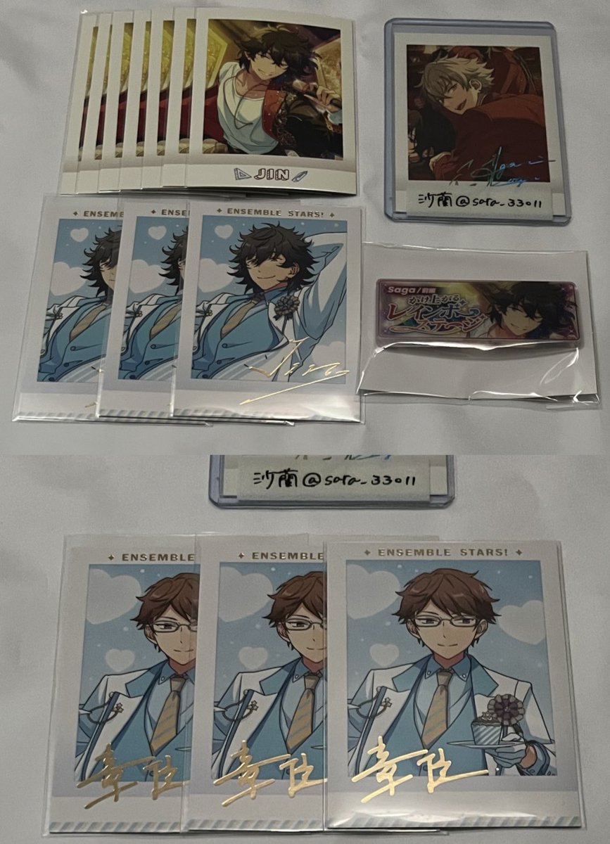 譲渡】あんスタ ぱしゃこれ ぱしゃっつ 缶バッジ ホロチケ オーロラ