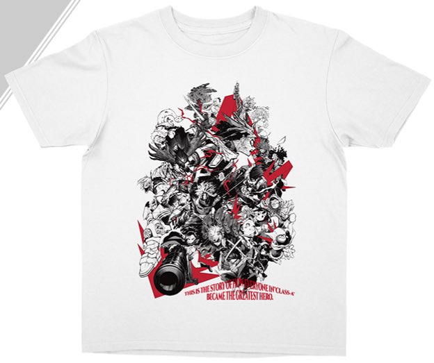 こちらのヒロアカ特製Tシャツ、ご応募は10/31(木)まで‼️ ご応募は