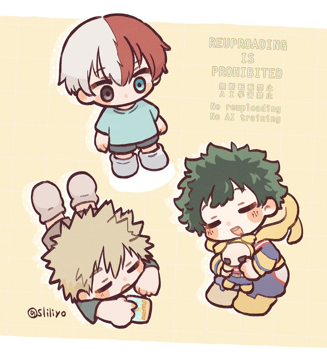 爆豪勝己 ,緑谷出久 ,轟焦凍 「幼少期の 」|星月