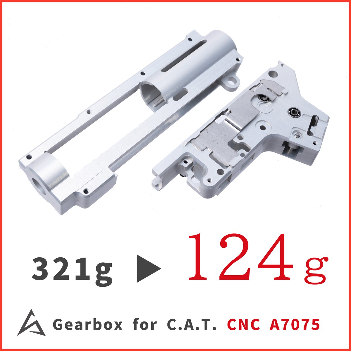 C.A.T.専用 / 電子トリガーカスタム専用】超軽量CNCメカボックスシェル