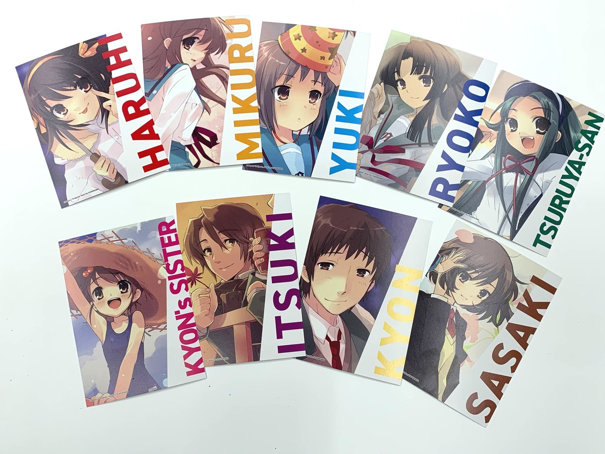 特典の「特製SOS団カード（全9種）」は パノラマで繋がる仕様✨ ※配布