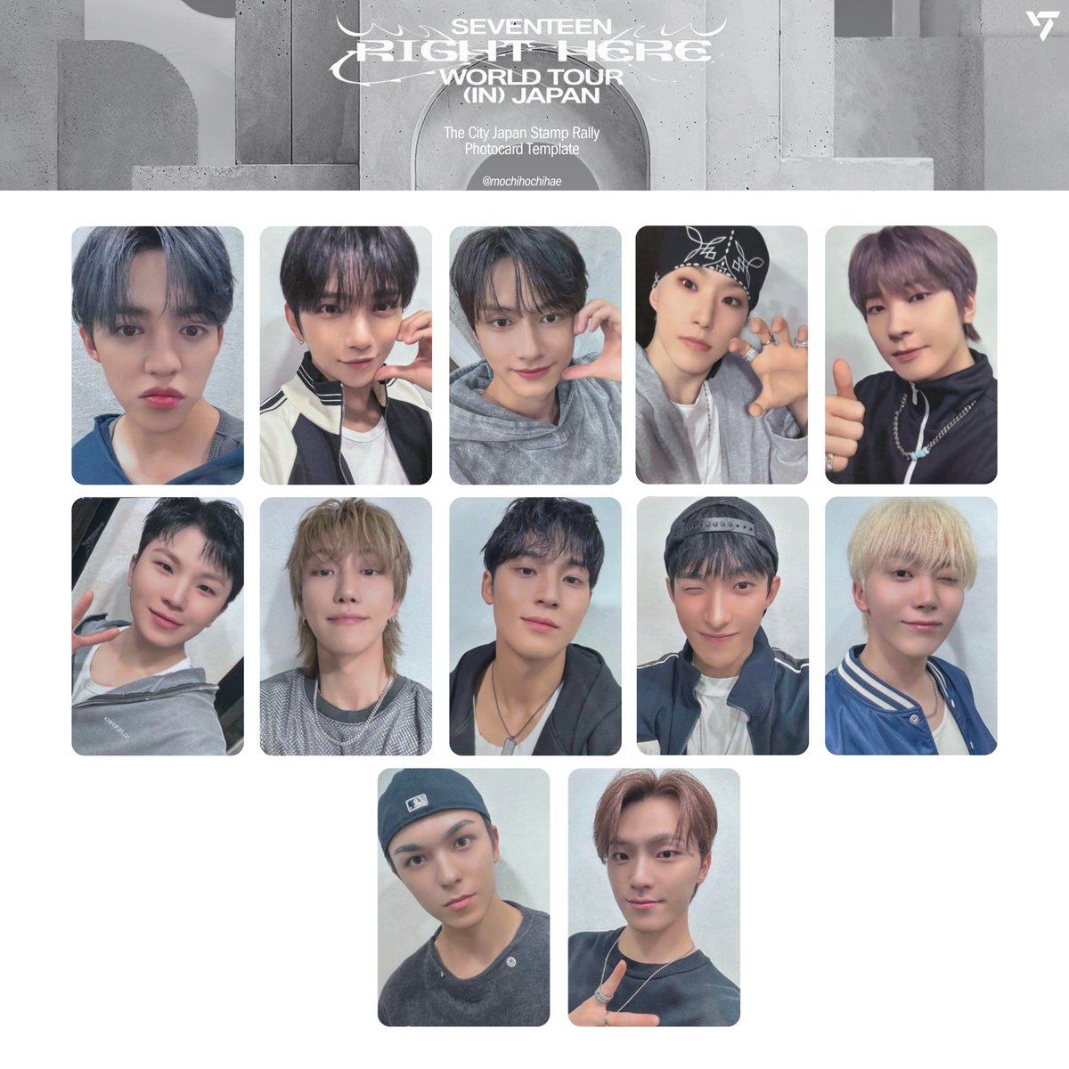 seventeen right here world tour in japan — the city stamp rally