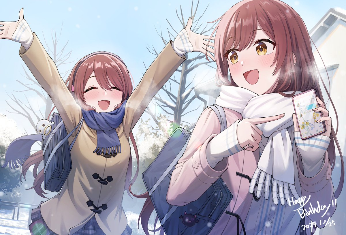 大崎甘奈 ,大崎甜花 「甘奈と甜花ちゃん誕生日おめでとう!!「