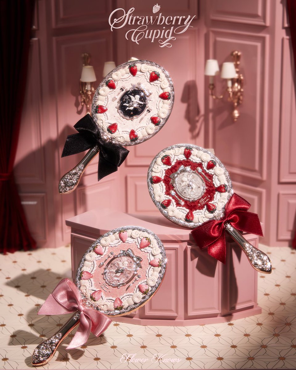 🍰ストロベリーキューピッドコレクション ハンドミラー 甘いショート