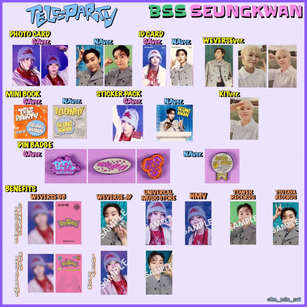 BSS TELEPARTY 封入トレカ グッズ 店舗特典 一覧 STORE BENEFITS JP