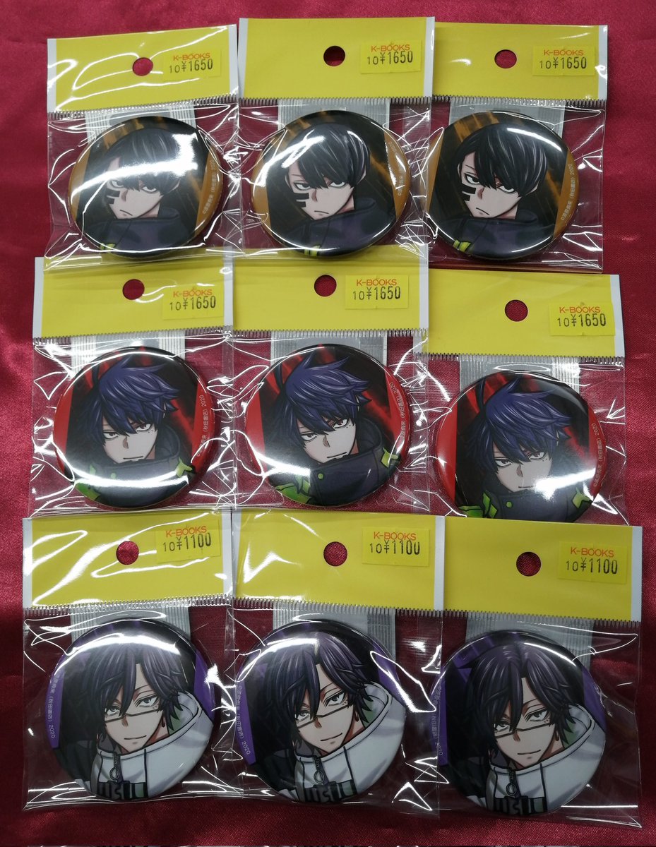 桃源暗鬼 アフターコミケ 秋田書店 無陀野 缶バッジ c107 桃源暗鬼 未