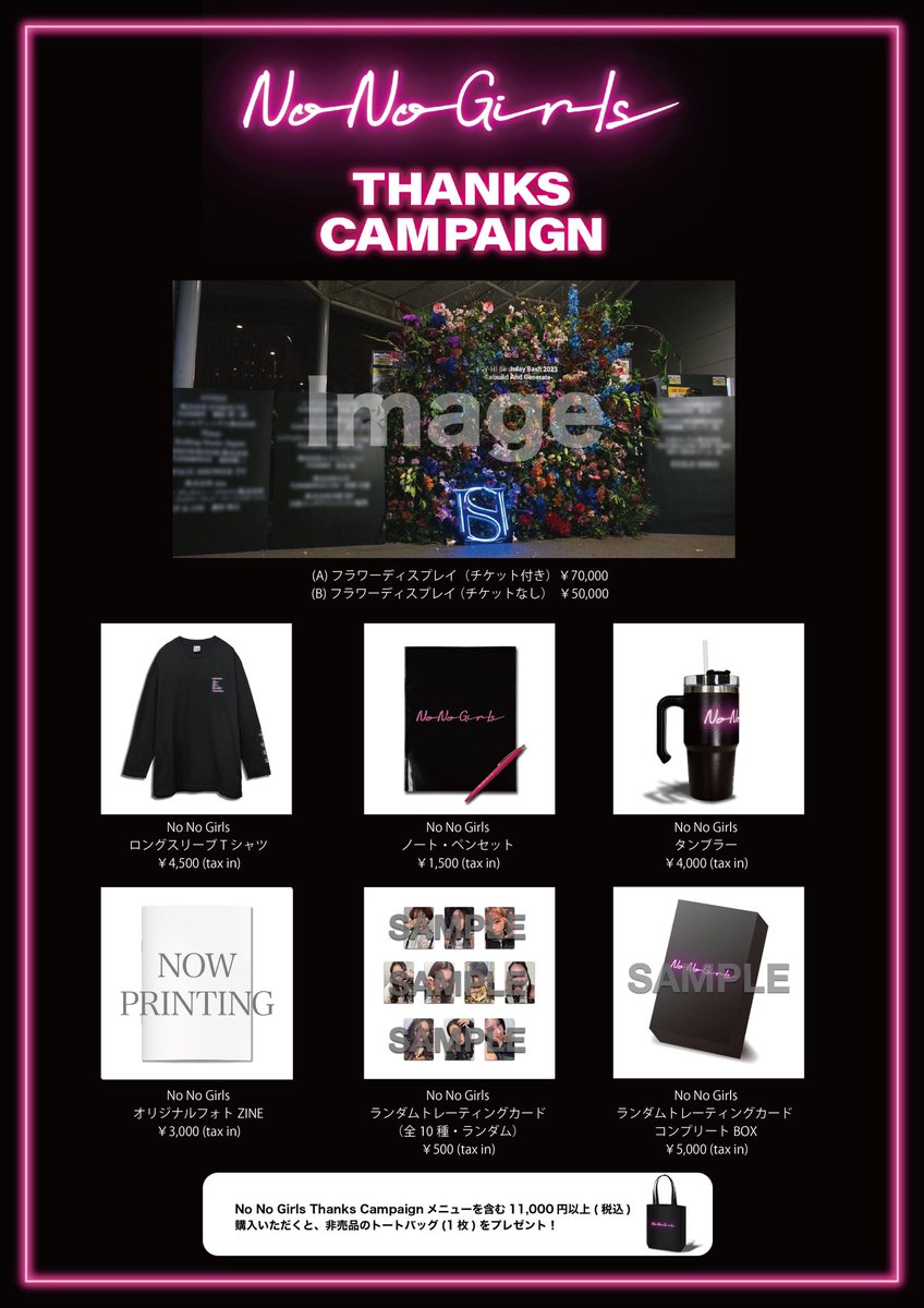 💘No No Girls Thanks Campaign💘 完売アイテム 「No No Girlsロゴ