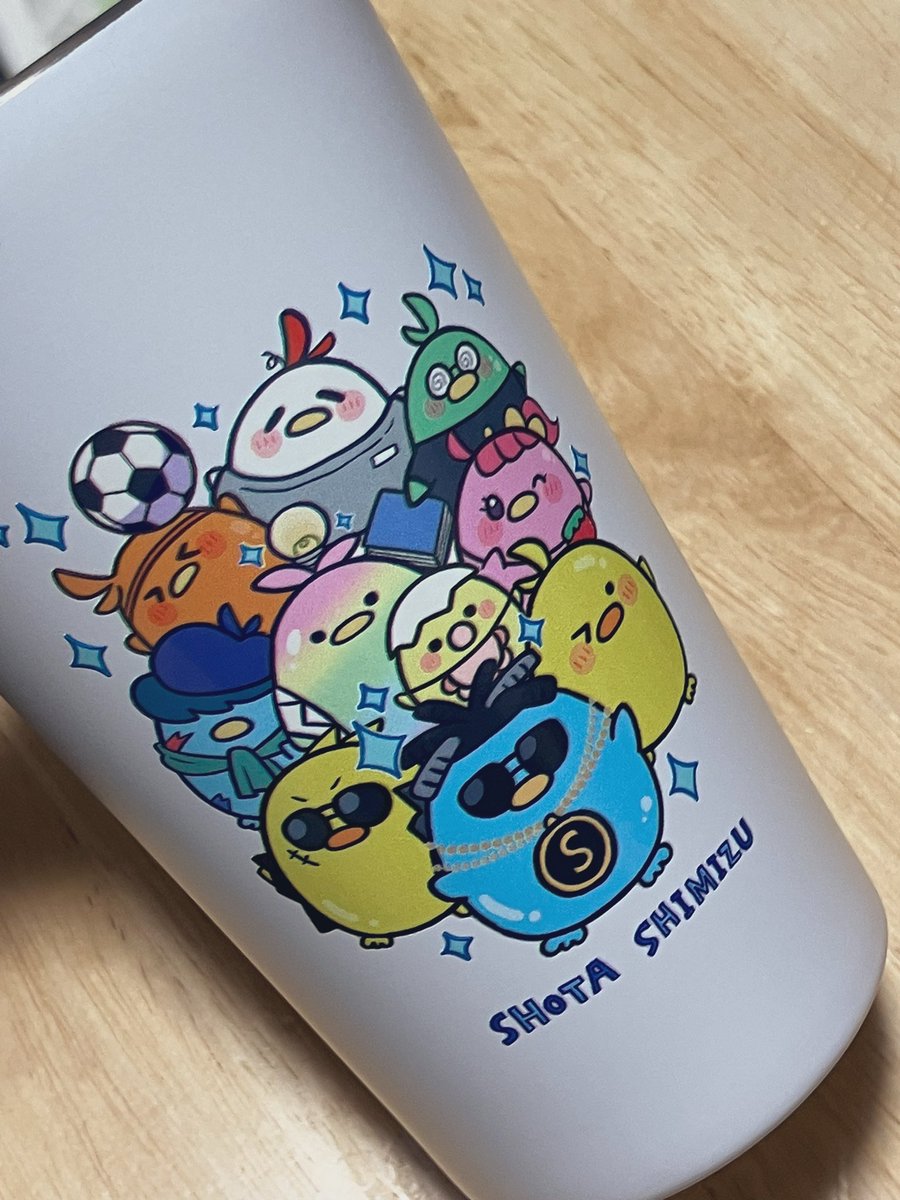 清水翔太さんのライブグッズでイラストを担当させて頂いた、ゲルぴよ