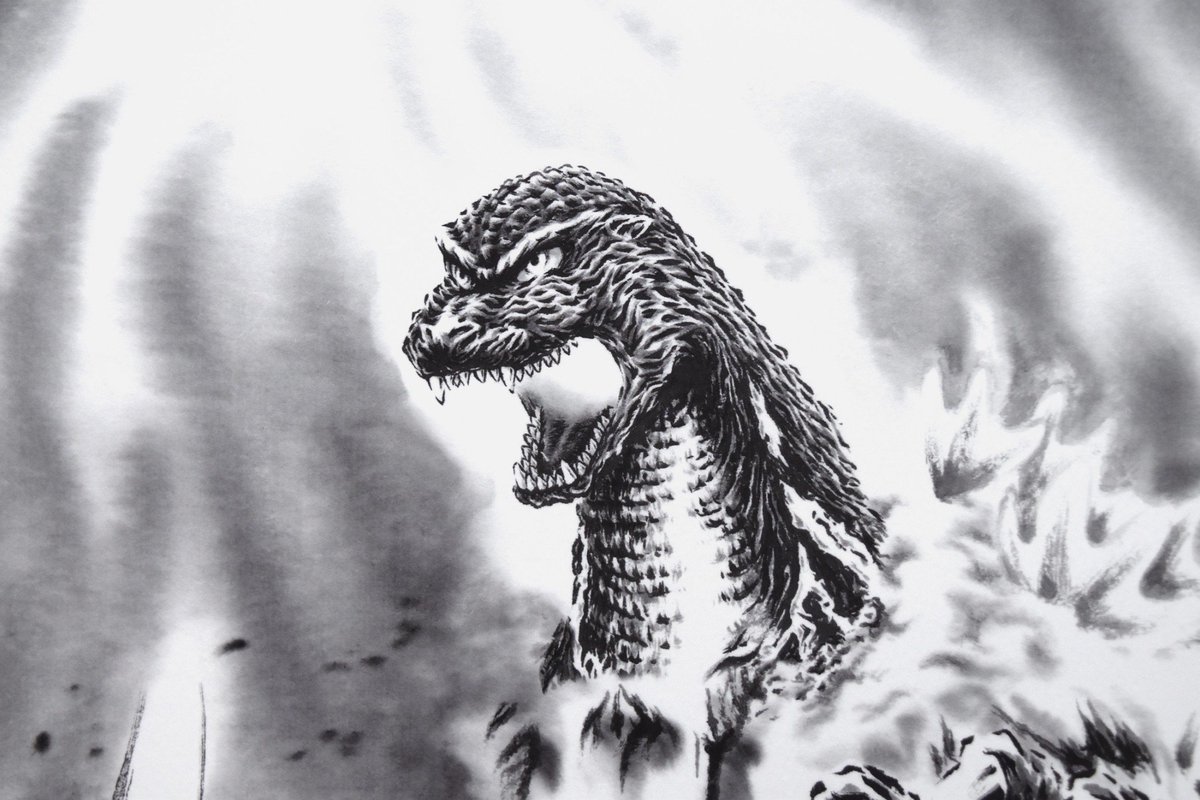 作品紹介] ゴジラ(1995) 額装 1995年公開の『ゴジラVSデストロイア』の