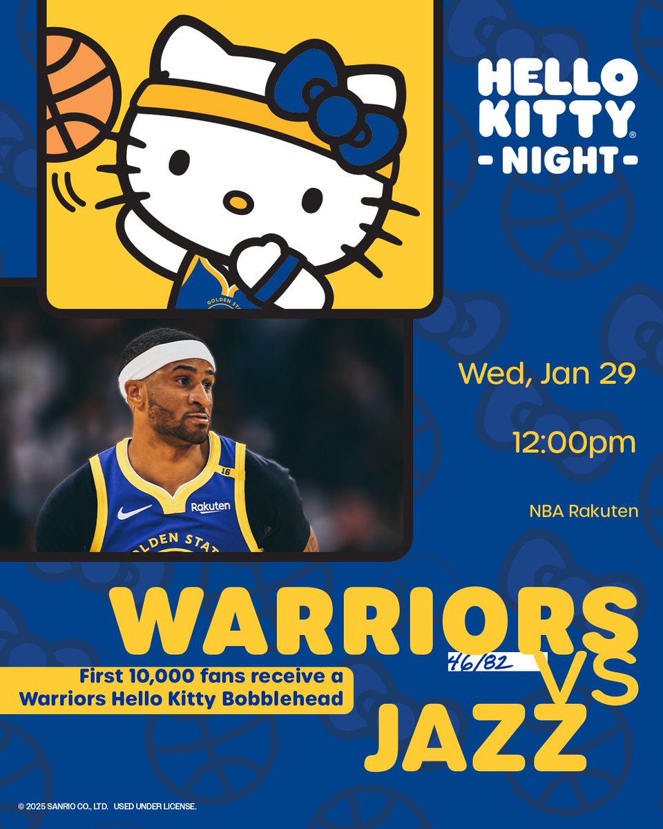 本日のウォリアーズホームゲームはハローキティナイト！ 入場者には
