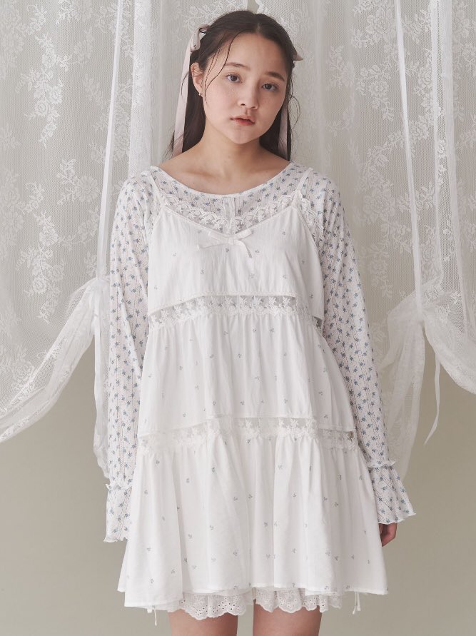 ▷新作情報 flower フレアベビードール ピンク/ブルー ¥8,800(税込