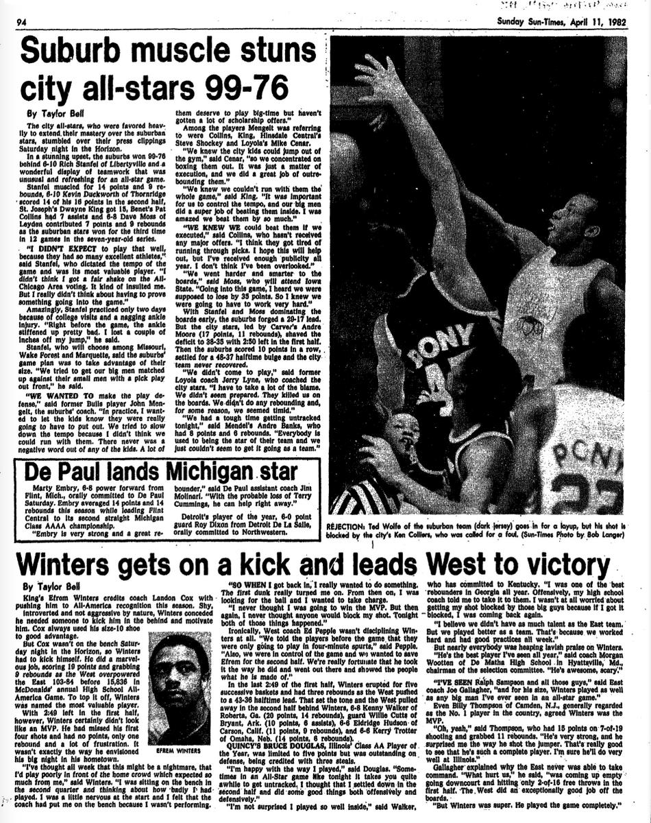 Well-done story on former King All-American and Illinois star