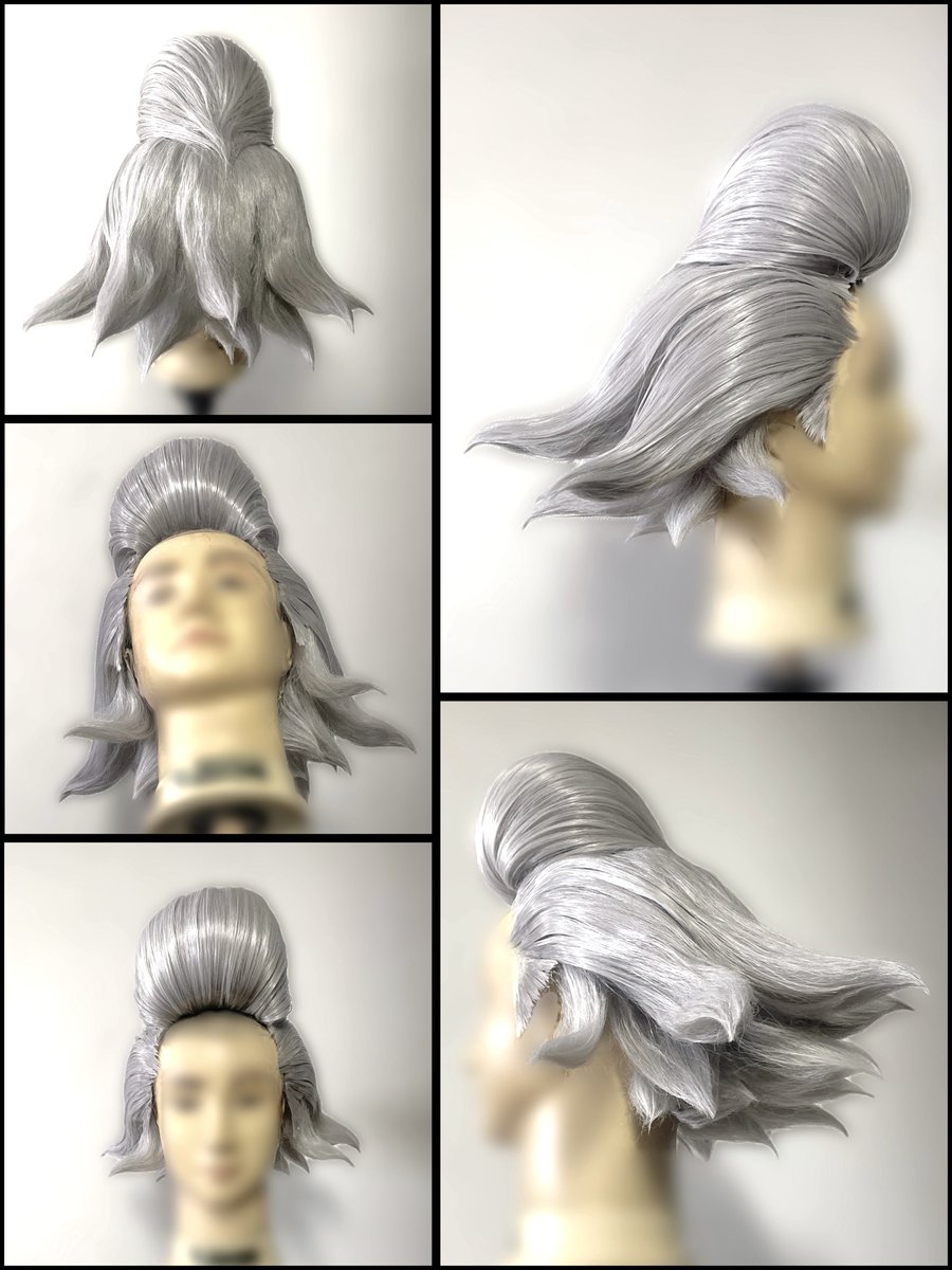 Dr.STONE Dr.XENOのウィッグ完成しました🥳 立てた襟に干渉が少ない