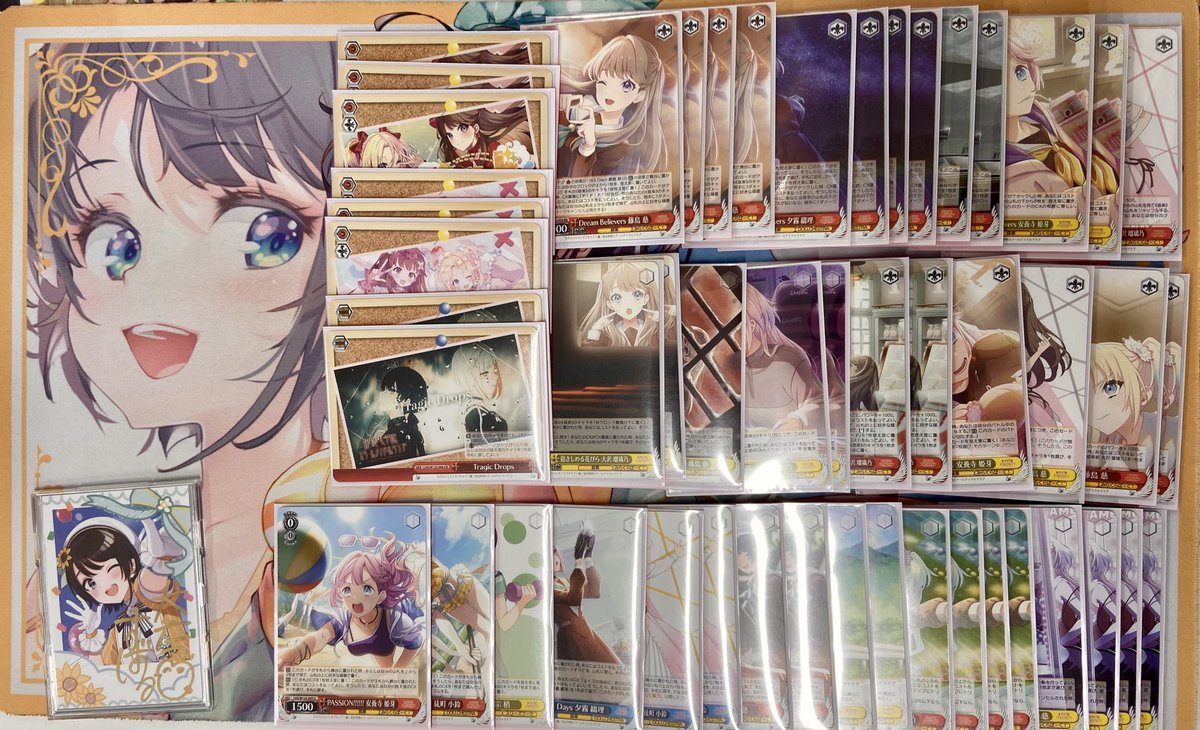 ヴァイスシュヴァルツ 蓮ノ空 デッキ 8電源 パーツ付き 部分ホイル