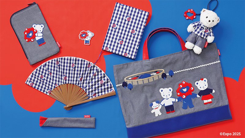 ミャクミャクとファミちゃんが手をつないで・・・😍 大阪・関西万博の