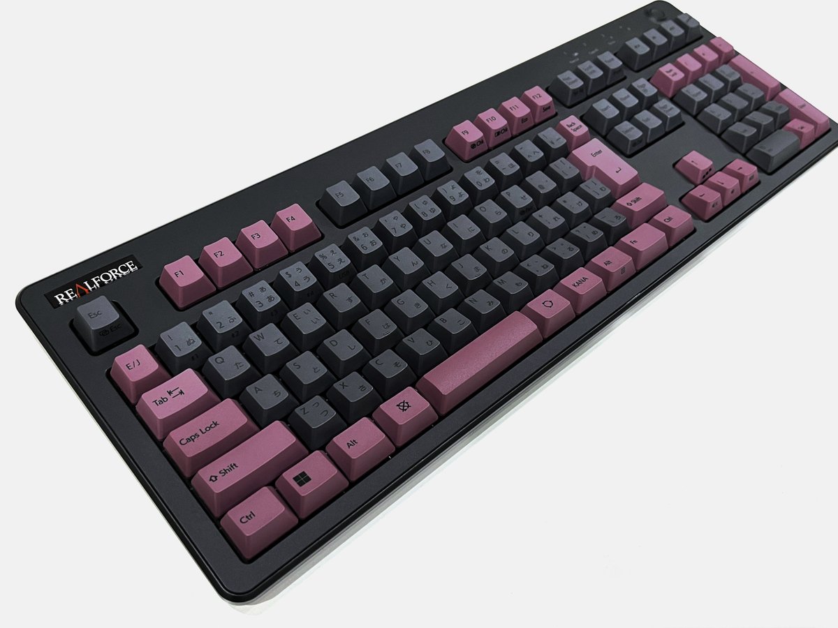 REALFORCE R3キーボードにカラーキーキャップセット新色をカスタマイズ