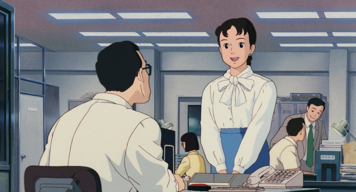 ◎本日、2月22日は『おもひでぽろぽろ』の岡島タエ子の誕生日です