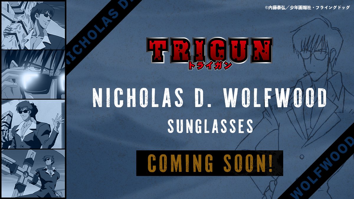 ╋#トライガン コラボレーションサングラス╋ ニコラス・D・ウルフ