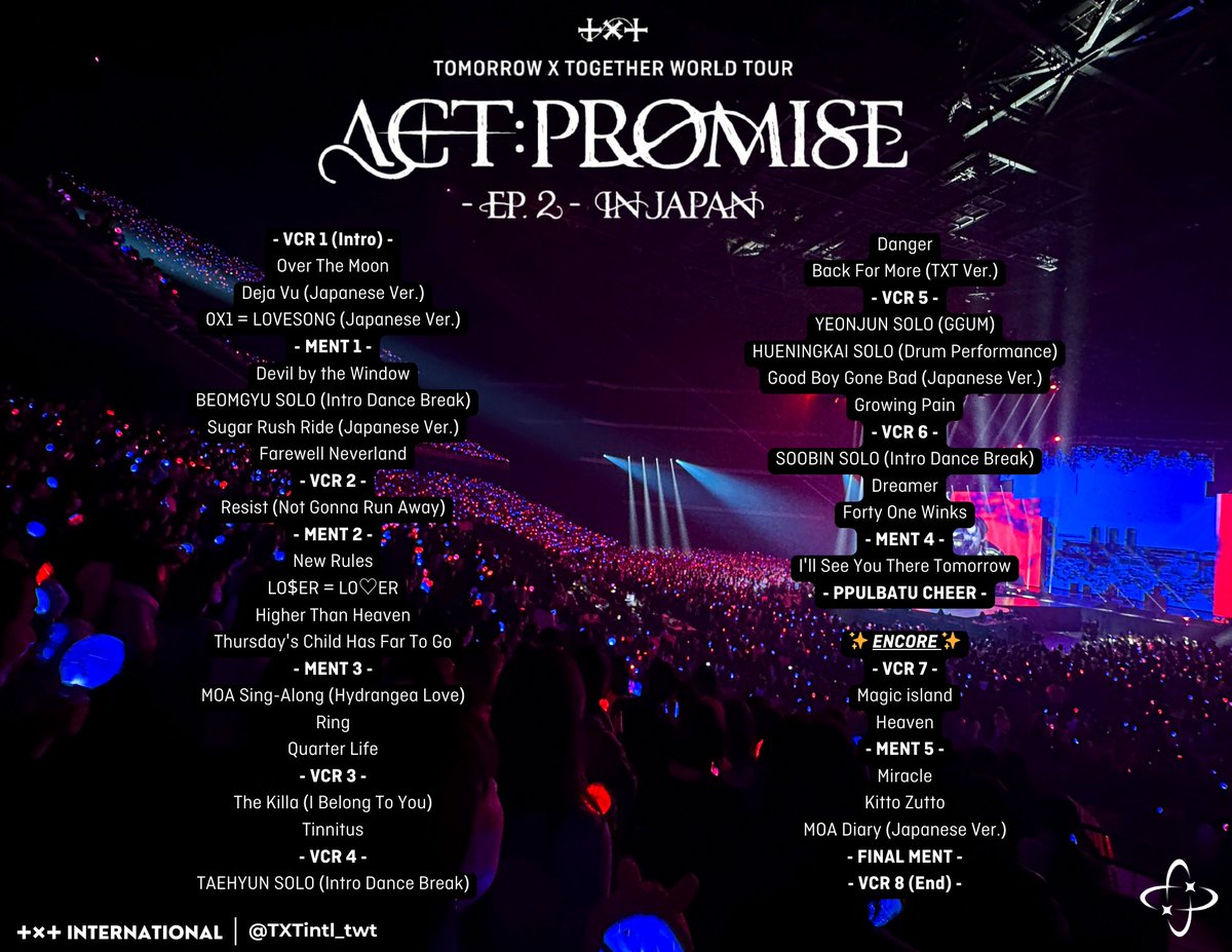 TOMORROW X TOGETHER WORLD TOUR - ACT: PROMISE EP.2 in Japan
