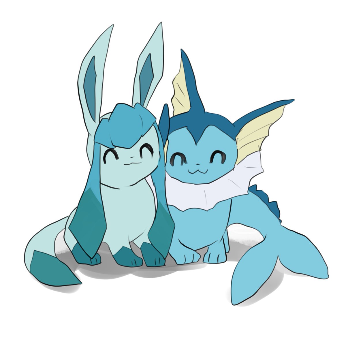 グレイシア ,シャワーズ 「」|ブリのイラスト