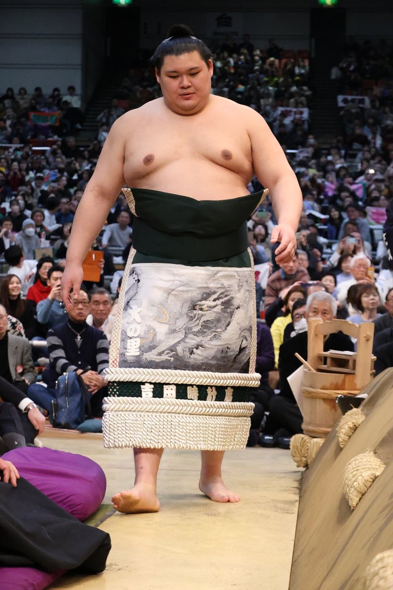 初日の様子＞ 幕内土俵入り #大の里 #琴櫻 #sumo #相撲 #三月場所