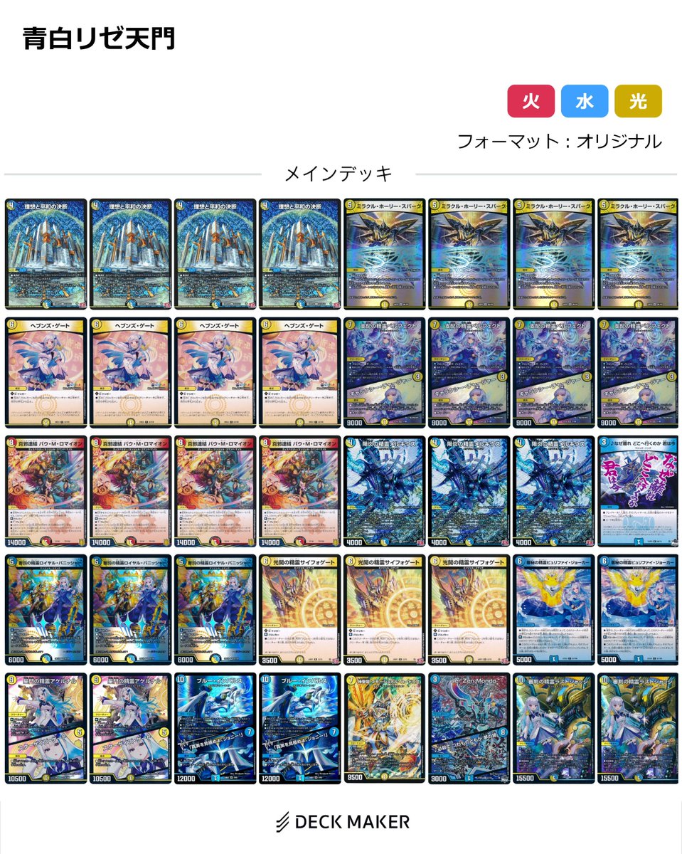 新弾デッキ紹介】 今回紹介するのはリゼさんがテーマの《審判の精霊
