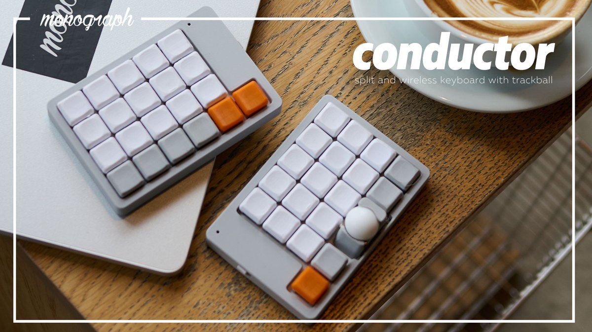 開発していた分割式のキーボード、monokey（仮）を改め「conductor