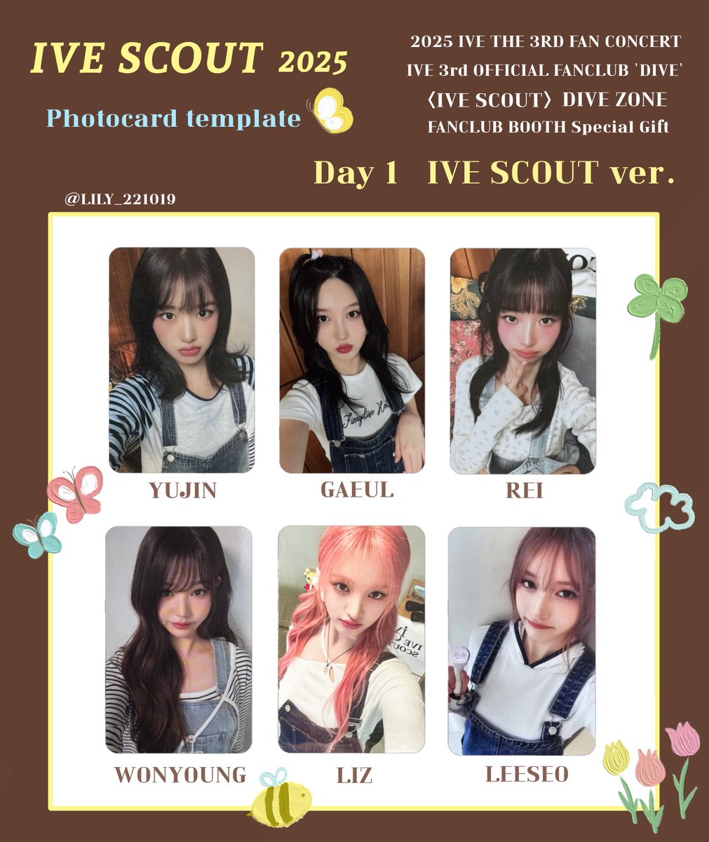 IVE SCOUT】 2025 IVE THE 3RD FAN CONCERT 封入&特典 全員 トレカ