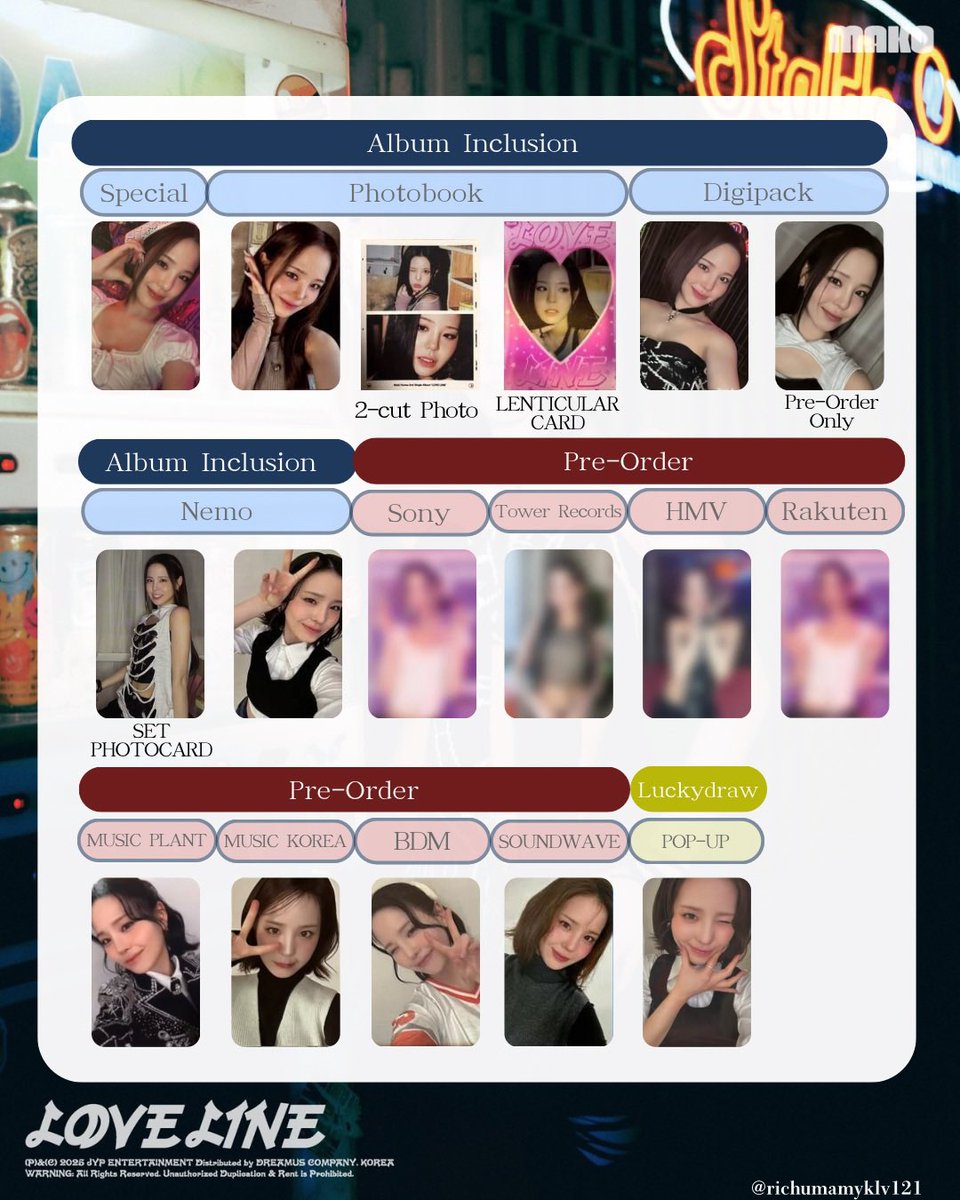 NiziU LOVELINE トレカ 一覧 まとめ】 特典・封入・個人:🧡 (リプに全