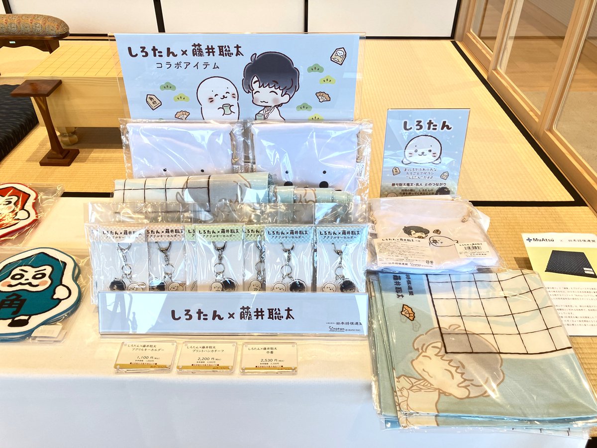 昨日のツイートでも反響があった「しろたん×藤井聡太」の