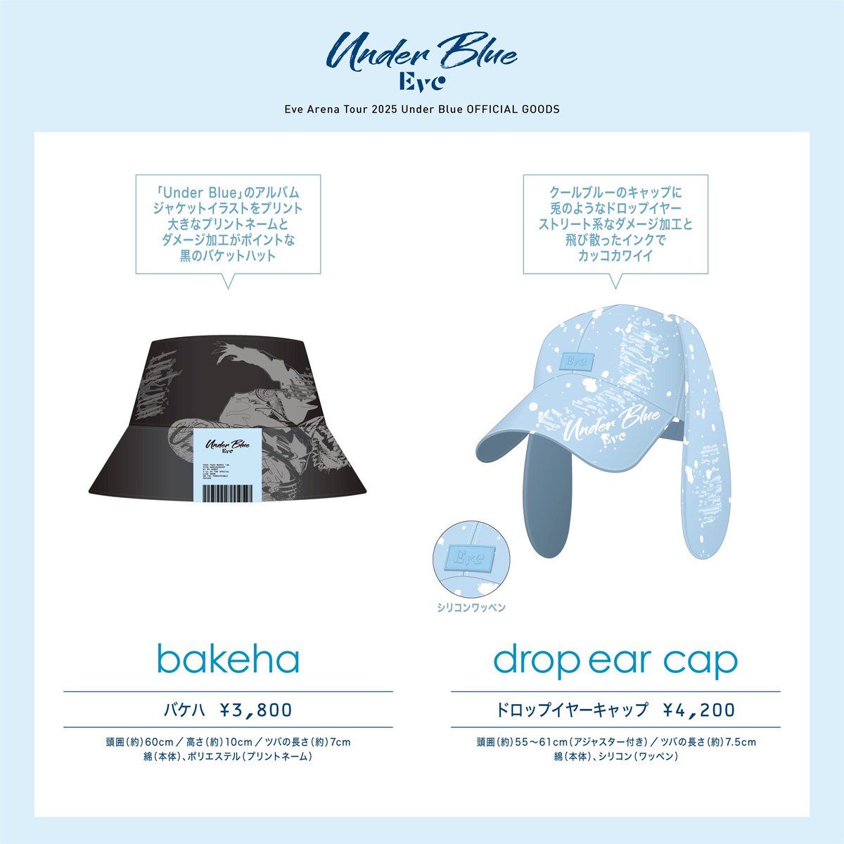 Eve Arena Tour 2025 #UnderBlue OFFICIAL GOODS 💎 🔹 skeleton parka