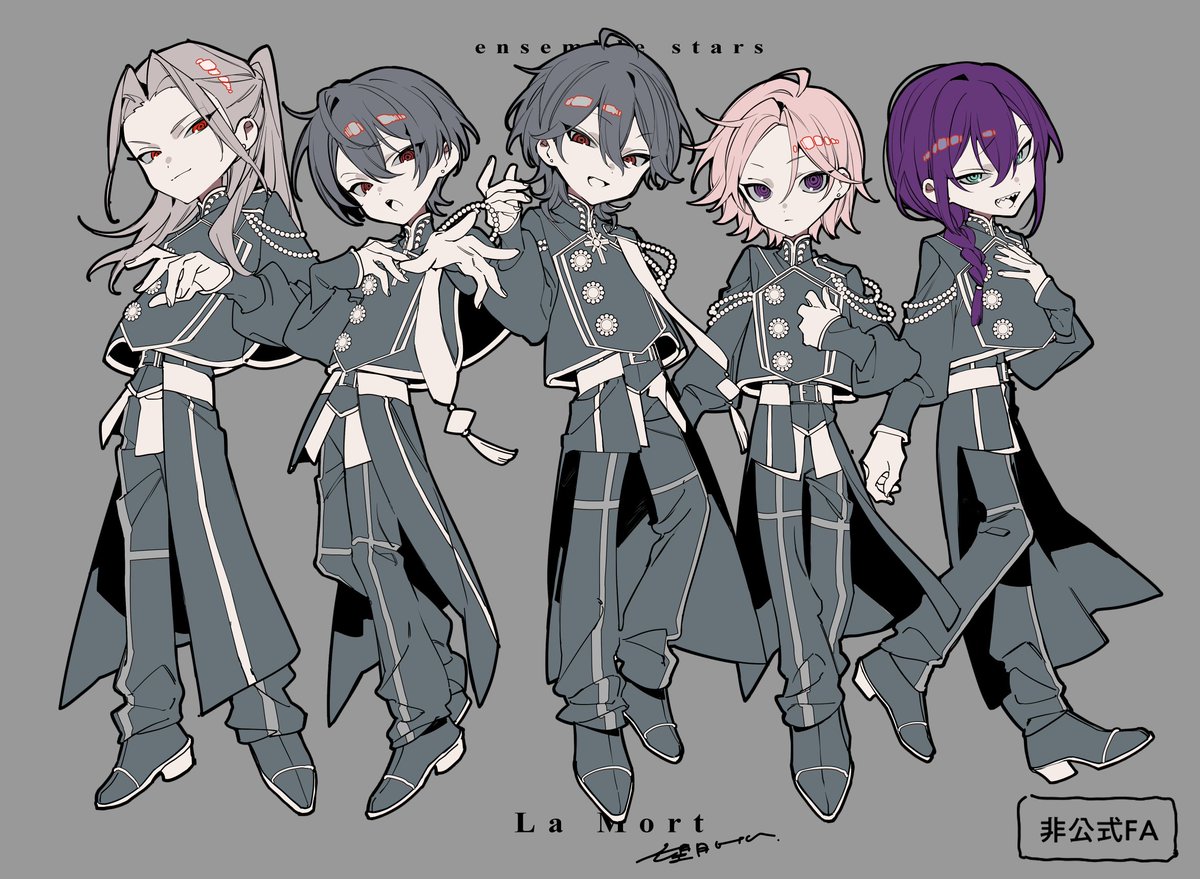 あんスタ10周年記念に『La Mort』を描かせていただきました 10周年