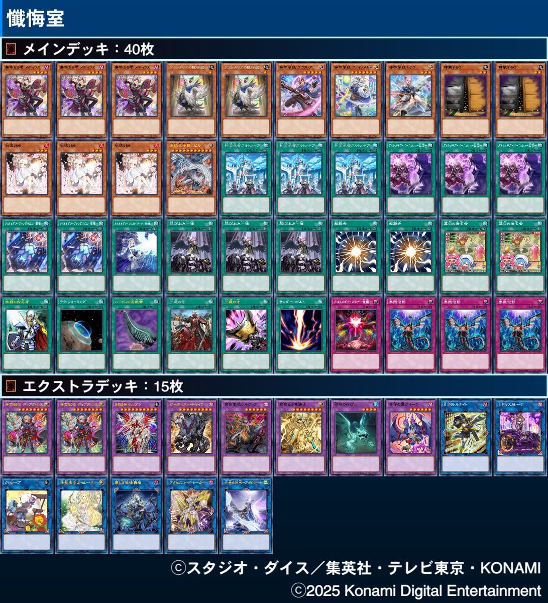 アルトメギアのニビルケア展開。 手札消費は激しいけど純でも普通に