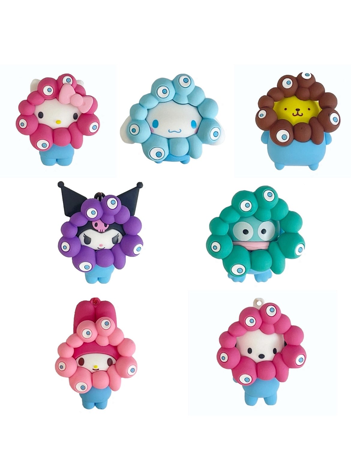 ミャクミャク✖️サンリオ なりきりマスコットクリア7個セット 店舗