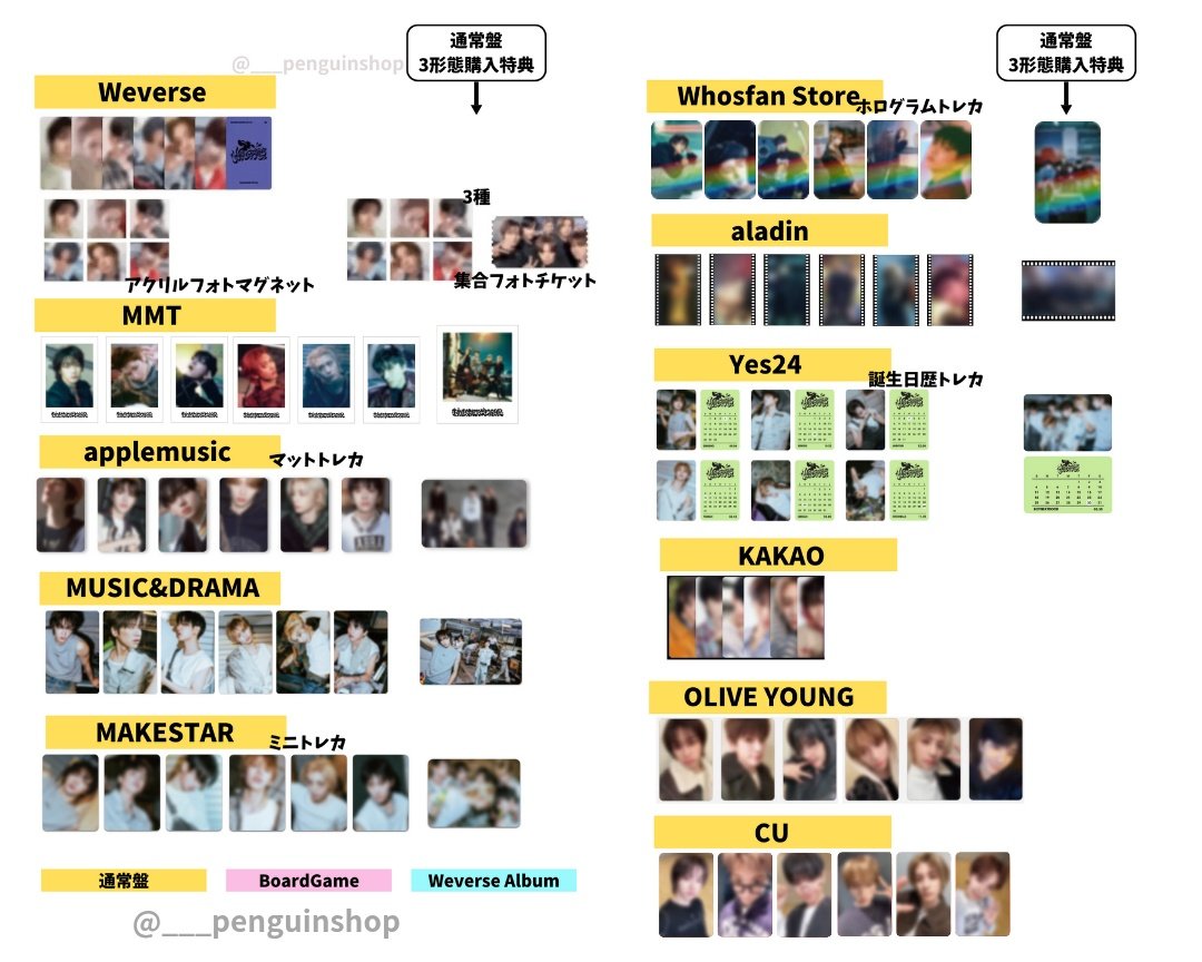 🤍🤍🤍 BOYNEXTDOOR [No Genre] 🤍🤍🤍 ＼ トレカ 絵柄公開