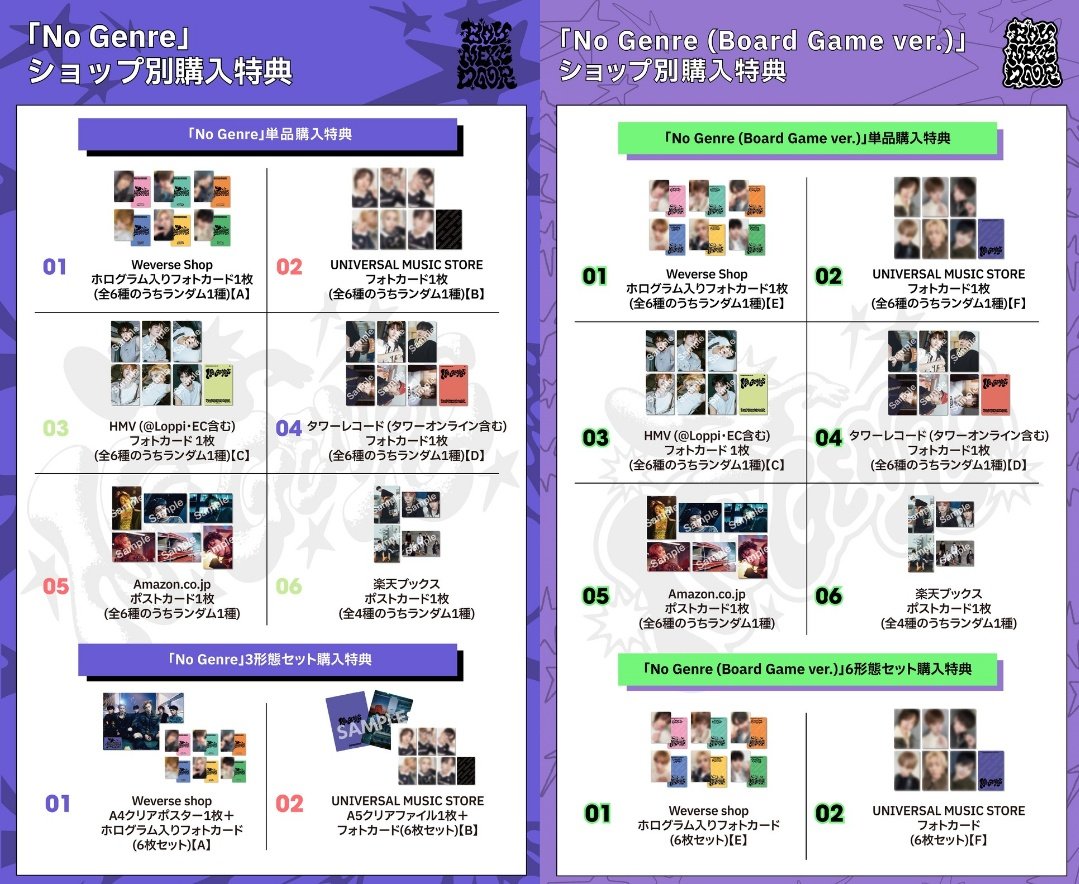 🤍🤍🤍 BOYNEXTDOOR [No Genre] 🤍🤍🤍 ＼ トレカ 絵柄公開