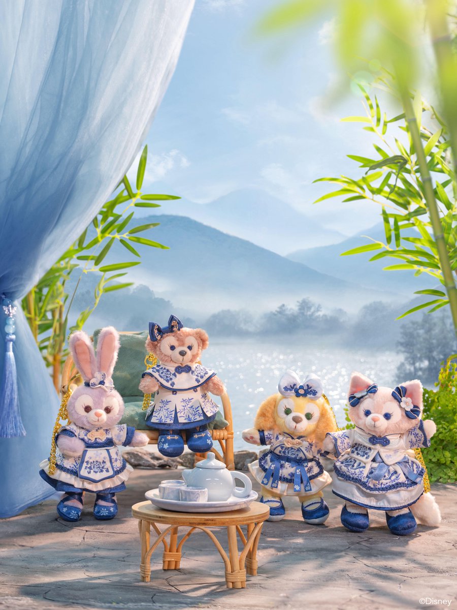 💙上海ディズニー 青花シリーズ🤍 青花磁器の世界をおさんぽ中