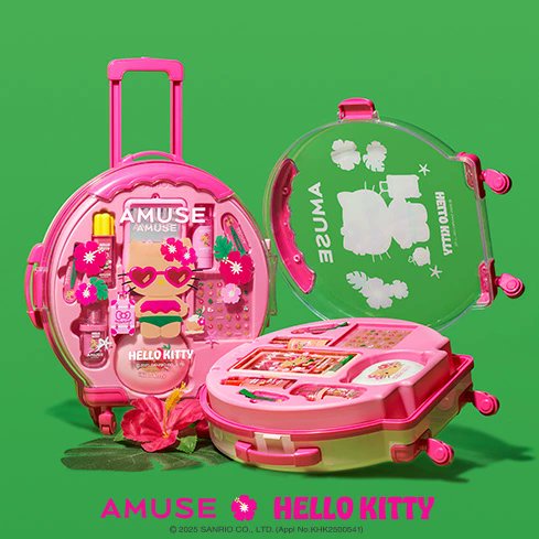 新品】AMUSE 日焼けキティフルメイクキャリー ケース ブルベセット