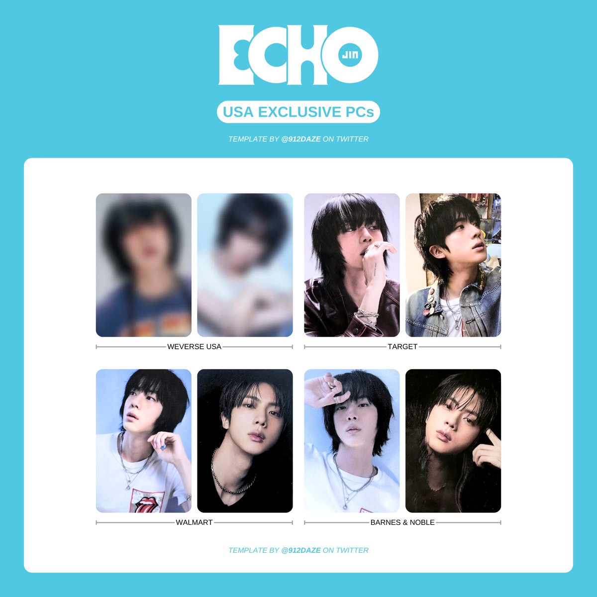 LET'S GOOOO Jin Echo USA Exclusive PCs filled in! Now just Weverse