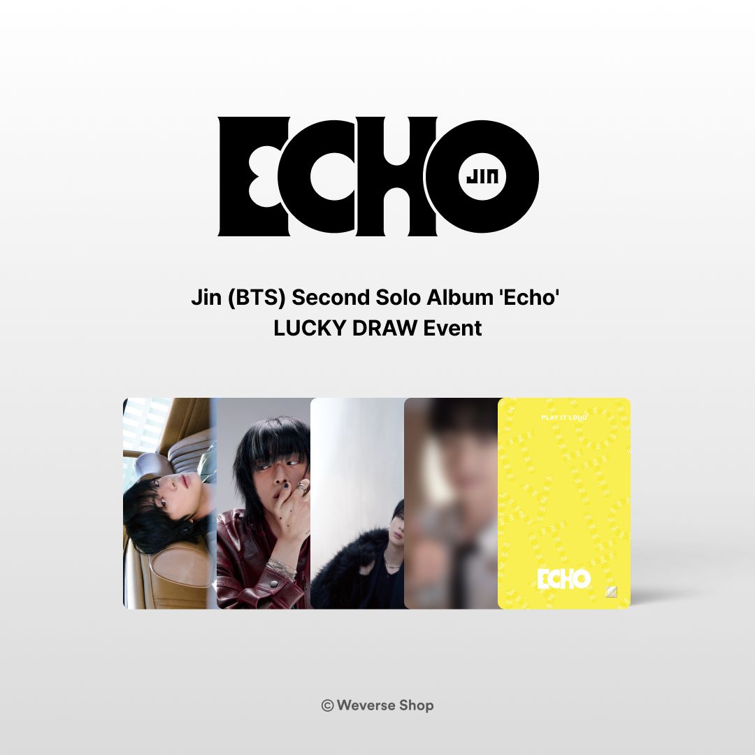 JIN (BTS) Second Solo Album『Echo』LUCKY DRAWキャンペーン🍀 JIN
