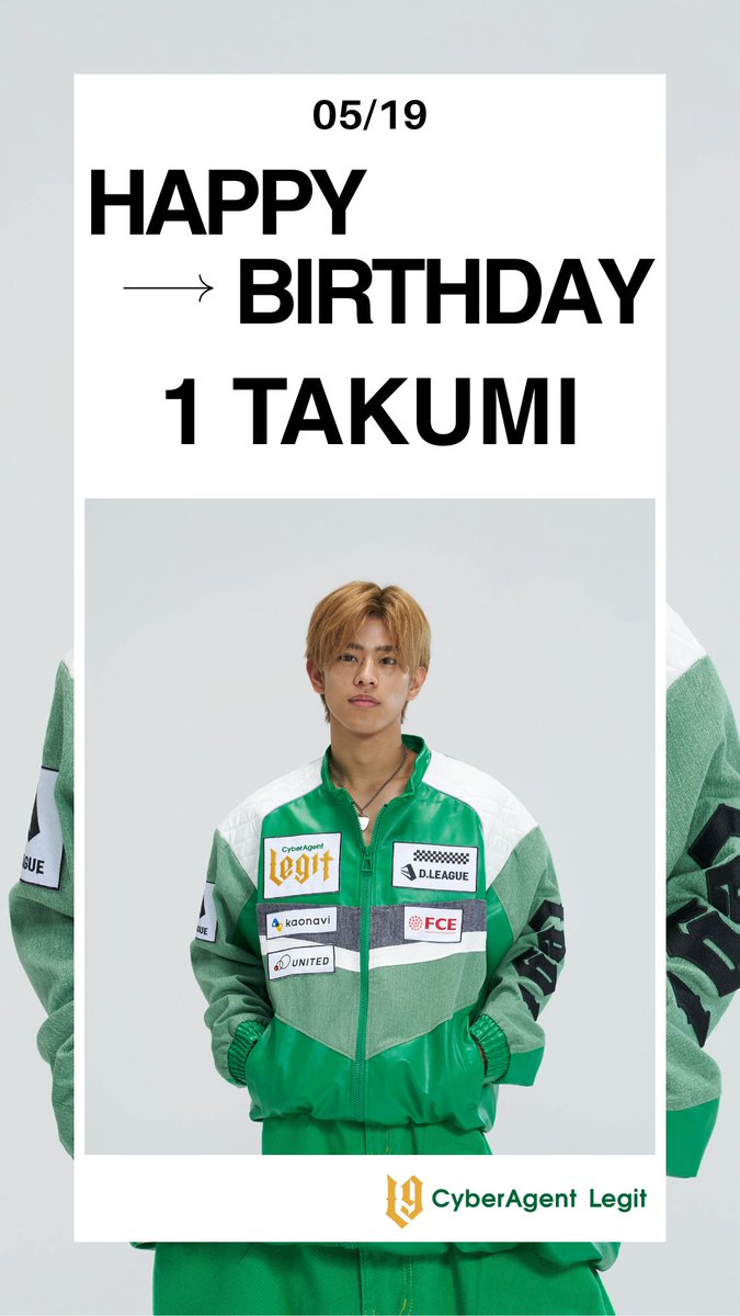 🎂HAPPY BIRTHDAY🎂 本日、5月19日は CyberAgent Legit