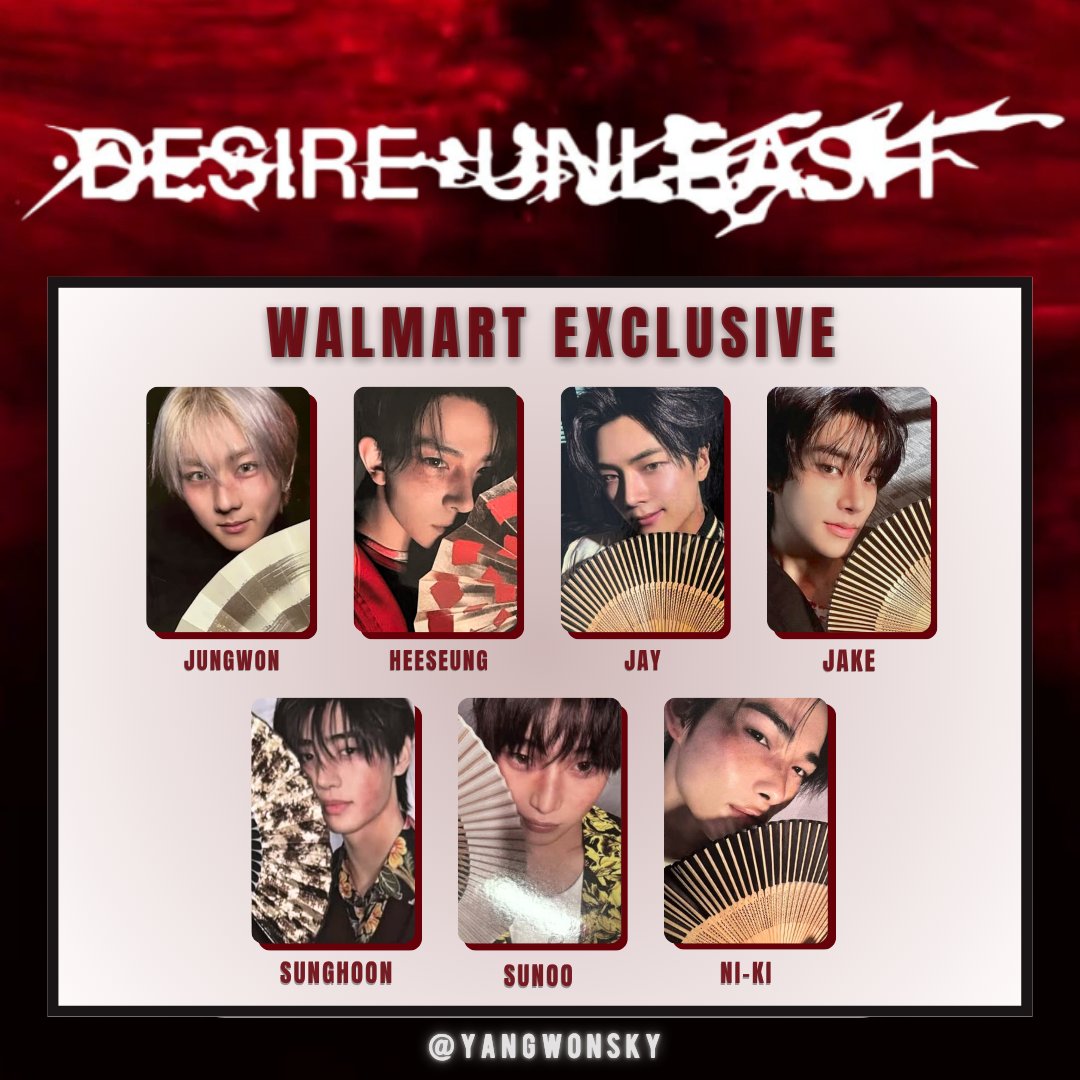 ENHYPEN ヒスン UNLEASH WALMART 特典 ウォールマート ENHYPEN - DESIRE : UNLEASH (MAKE Ver.) (Walmart Exclusive) - CD